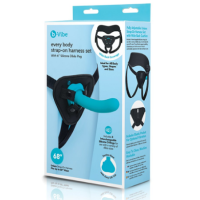b-Vibe Everybody Strap-On Harness Set With 6” Silicone Dildo Peg